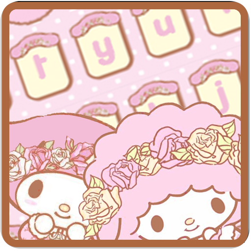 Cute pink Keyboard icon
