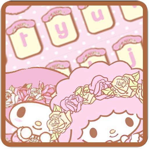 Cute pink Keyboard 10001004