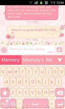 Lovepetal GO Keyboard Theme screenshot 4