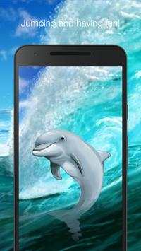 Dolphin in the sea live wallpaper screenshot 2