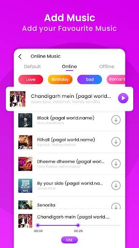 Slideshow maker with song - Movie maker screenshot 3