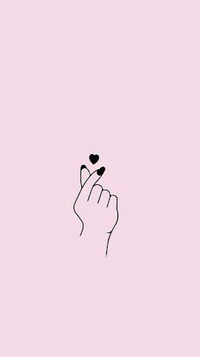Girly Finger Heart Wallpaper screenshot 4