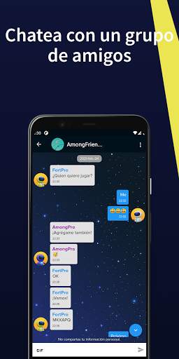 AmongFriends - Chat para jugadores de Among Us screenshot 1
