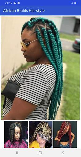African braids hairstyle screenshot 2