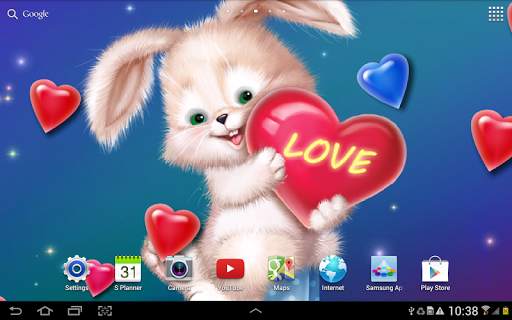 Cute Bunny Live Wallpaper screenshot 7