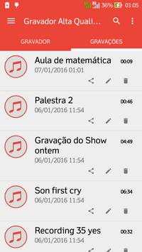 HQ Gravador de Áudio e Voz MP4 screenshot 2