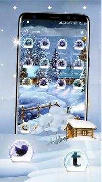 Winter Snow Night Launcher Theme screenshot 4