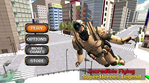 Incredible Flying Super Heroes Legend: City Rescue screenshot 2