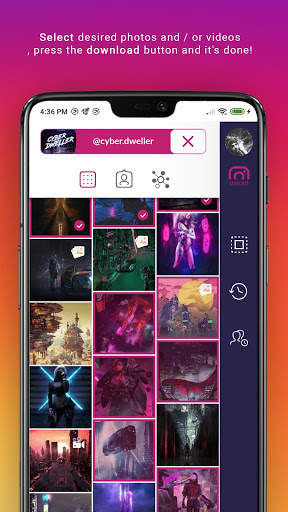 Multiple pictures & video Downloader for Instagram screenshot 1