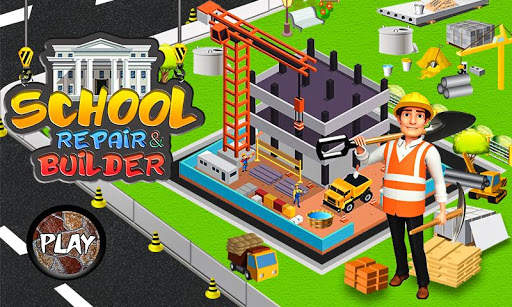 School Building Construction Site: Builder Game screenshot 1