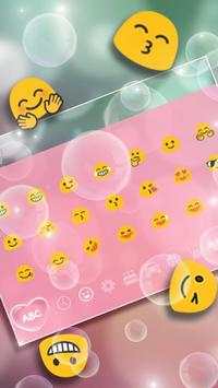 Bubbles Heart Keyboard Theme screenshot 3