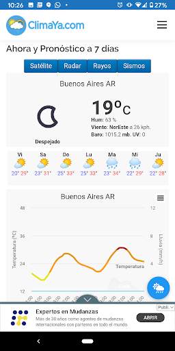ClimaYa - tu mejor pronóstico screenshot 2