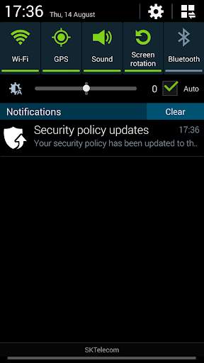 Samsung Security Policy Update screenshot 4