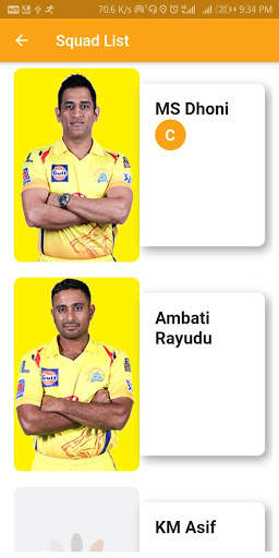 IPL 2021 Live Match Live Score Cricket squad screenshot 3