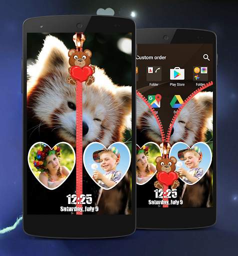 Panda Zipper Lock Screen 2 تصوير الشاشة