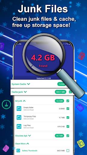 Speed Clean - Master in Cache & Junk Clean | Free screenshot 1