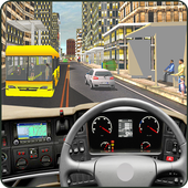 Real Coach Bus Parking Driving School 3D Simulator icon
