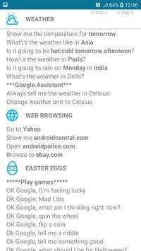 OK Google Commands (Helper) screenshot 2