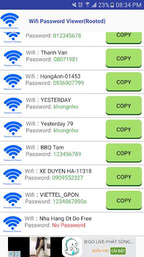 Wifi Password Viewer Recovery 2017(Rooted require) screenshot 2