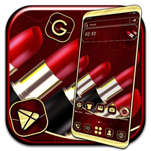 Red Lipstick Theme Launcher 1.0