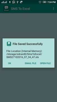 SMS To Excel screenshot 4