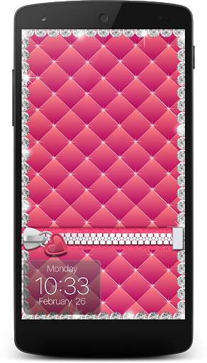 Diamond Zipper Lock Screen screenshot 6