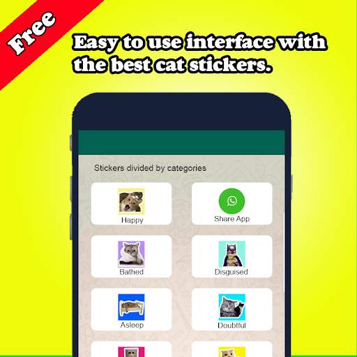 Best Cat Stickers for Chat WAStickerApps 2020 screenshot 2