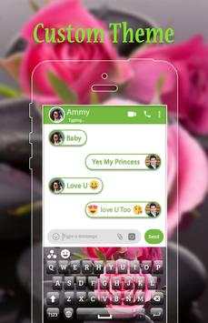 Pink Rose Keyboard Theme screenshot 2