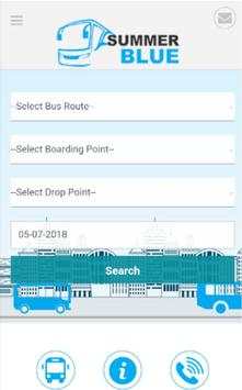 Summer Blue - Online Bus Booking screenshot 1