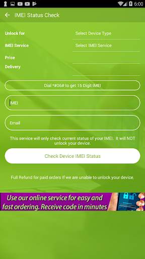 Free Mobile SIM Unlock for HTC on ATT Network screenshot 6