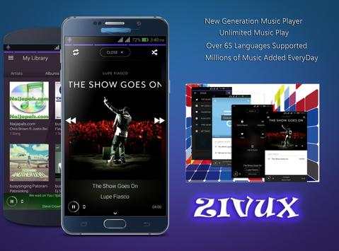 Zivux Cloud Music Player -free screenshot 1