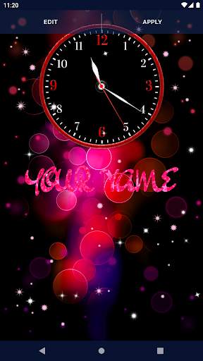 Black Clock Live Wallpaper screenshot 2