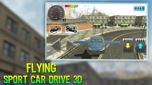 Flying Sport Car Drive 3D screenshot 1