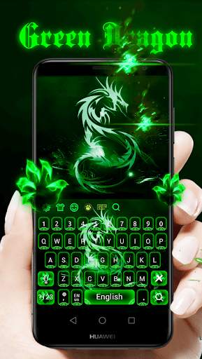 Green Dragon Keyboard Theme screenshot 1