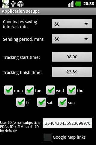 GpsEmailTracker Light screenshot 4
