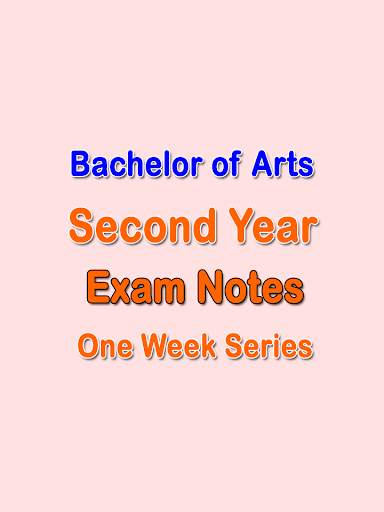 BA Second Year Exam Notes - One Week Series скриншот 1