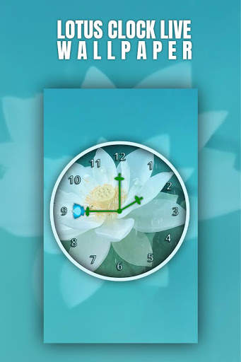 Lotus Clock Live Wallpaper screenshot 1