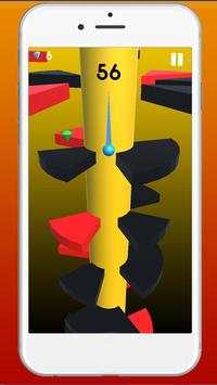 helix spiral lompat merah bola bergulir bola screenshot 6