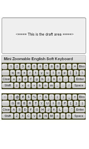 Mini English Keyboard & Pad स्क्रीनशॉट 2