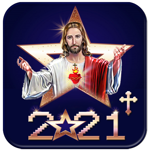 Jesus Starfall Theme, XMAS Stickers &amp; Photo Frames icon