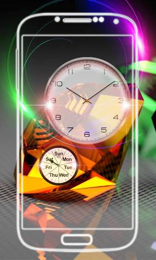 Diamond Clock Live Wallpaper screenshot 6