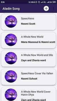 Aladdin Songs offline 3 تصوير الشاشة