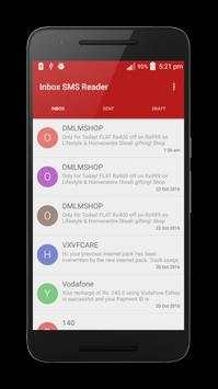Inbox SMS Reader screenshot 1