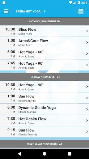SPERA HOT YOGA screenshot 3