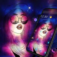 Cool Sexy Lips Girl Theme logo
