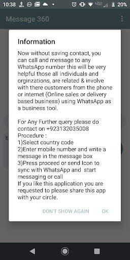 Message 360 screenshot 2