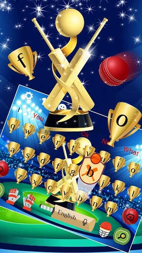 Golden Cricket Keyboard Theme screenshot 1