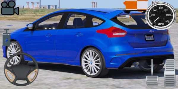 Driving Ford Focus RS Car Simulator screenshot 2