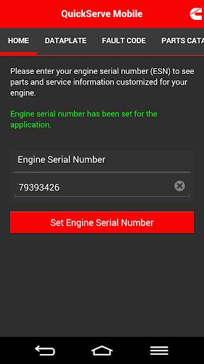 Cummins QuickServe Mobile screenshot 2
