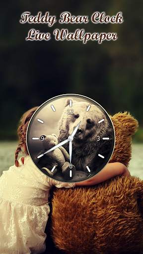 Teddy Bear Clock Live Wallpaper - Analog Clock screenshot 5